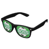 DE BOSS-Soccer retro Shades /Fun Party Sunbril Retro Zonnebril (Gekanteld)