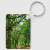 De bossen buiten Palas de Rey Sleutelhanger (Achterkant)