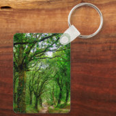 De bossen buiten Palas de Rey Sleutelhanger (Achterkant)
