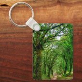 De bossen buiten Palas de Rey Sleutelhanger (Voorkant)