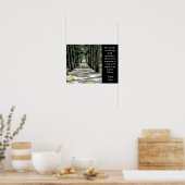 De bossen zijn prachtig - Robert Frost - druk op p Poster (Keuken)