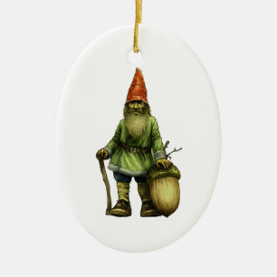 DE BOSSTE GNOME KERAMISCH ORNAMENT