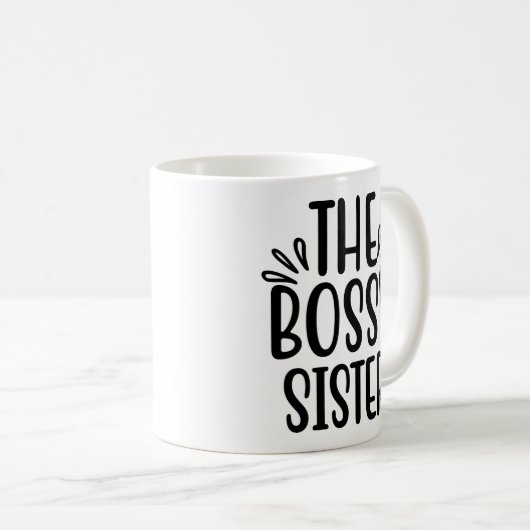 De Bossy Sister Tumbler Mok Gift Idee (Voorkant rechts)