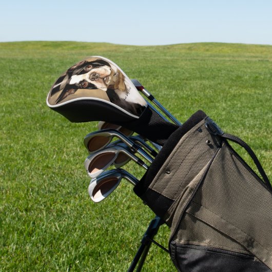 De Boston Terrier Dog 001 - Odessa Leyendecker Golfheadcover (Insitu)