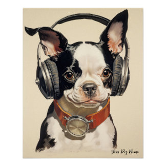 De Boston Terrier Dog 003 - Odessa Leyendecker Perfect Poster