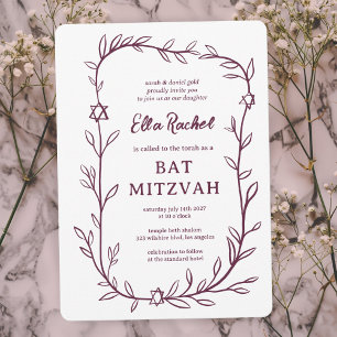 De botanische ster van David Bar Bat Mitswa Kaart
