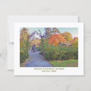 De botanische tuin van Toledo, Toledo, Ohio Briefkaart