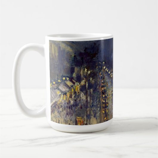De Boulevard Montmartre in Night Pissarro Koffiemok (Links)