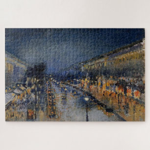De Boulevard Montmartre 's Nachts – Pissarro Legpuzzel