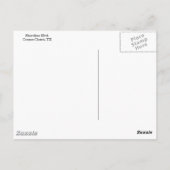 De Boulevard van de oever, Corpus Christi, TX Briefkaart (Achterkant)