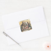 De Bouncer Vierkante Sticker (Envelop)