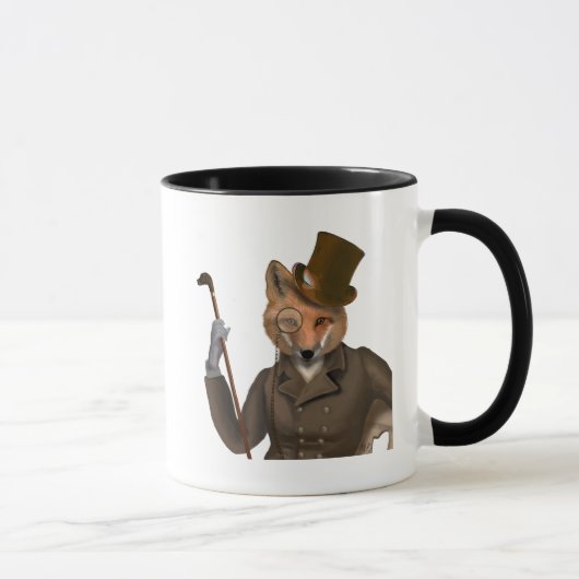 De Bounder Fox Print Mok (Rechts)