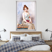 De Bouquet van Vittorio Matteo Corcos Canvas Afdruk (Insitu (Slaapkamer))