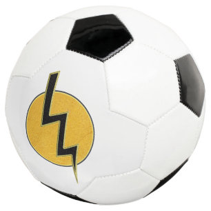 De bout van de bliksem voetbal