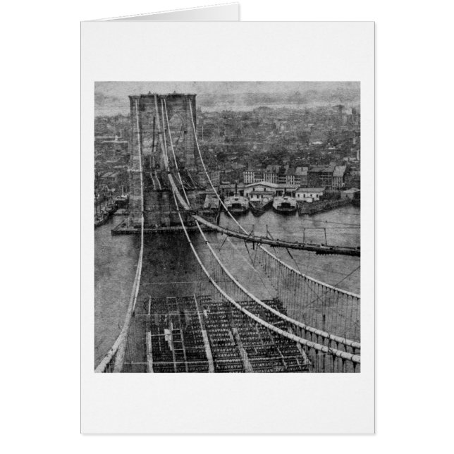 de Bouw van de Brug van Brooklyn van de Stad van (Voorkant)