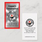 De bouw van de zilvermetaalwerken visitekaartje (Voorkant / Achterkant)