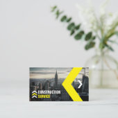 De bouwdienst, de huisbouw, makelaar visitekaartje (Staand voorkant)