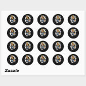 De bouwer ronde sticker (Vel)