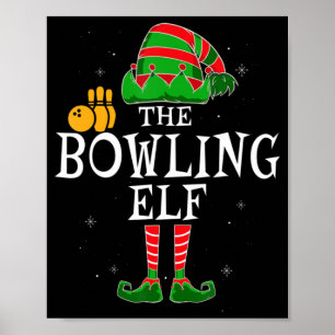 De Bowling Elf Group komt overeen met de kerstbal  Poster