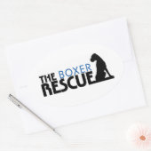 De Boxer Rescue Sticker (Ovaal) (Envelop)