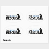 De Boxer Rescue Sticker (Ovaal) (Vel)