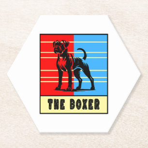 De Boxer - Sterke hond Kartonnen Onderzetters