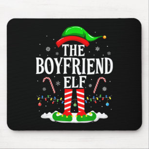 De Boyfriend Elf Grappige Xmas Elf Bijpassende Fam Muismat