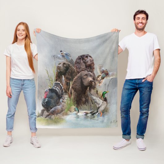 De Boykin Spaniël Fleece Deken (In situ)