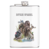 De Boykin Spaniël Heupfles (Voorkant)