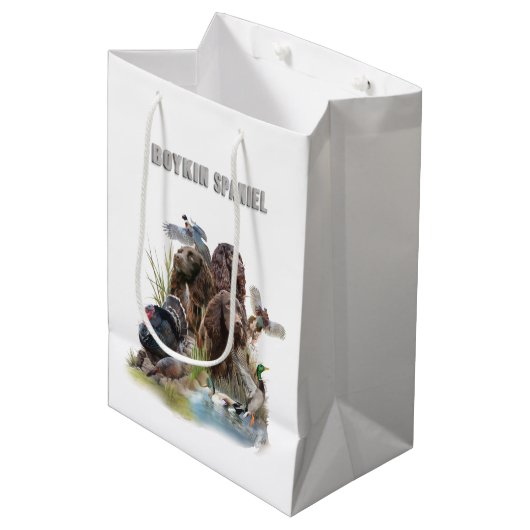 De Boykin Spaniël Medium Cadeauzakje (Voorkant Gekanteld)