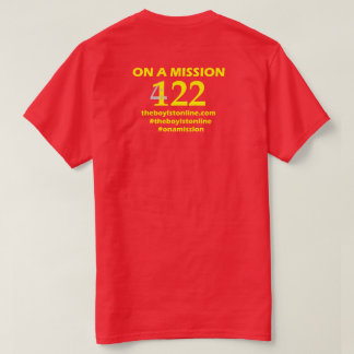De Boylston Line Mannen T-Shirt/Gele letters. T-shirt