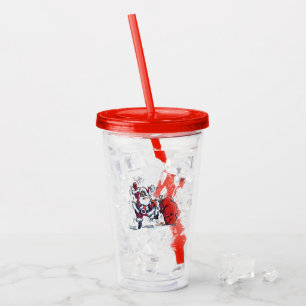De boze acryltuimelschakelaar van de Kerstman Acryl Drinkbeker