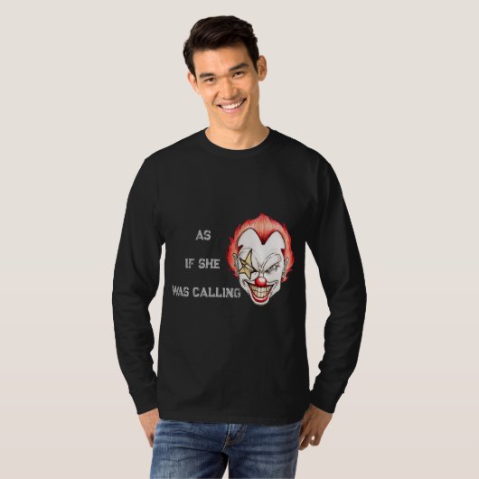 De boze clown T-shirts Skull of Halloween 2023 (Voorkant volledig)
