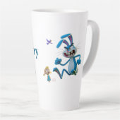 De boze konijn latte mok (Rechterhoek)