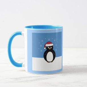 De boze Pinguïn van Kerstmis Mok