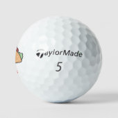 De Boze Taco Gepersonaliseerd met Naam Golfballen (Logo)