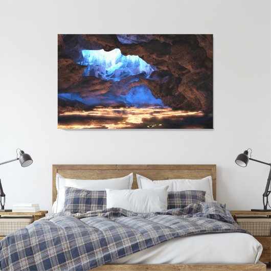 De brand binnen canvas afdruk (Insitu (Slaapkamer))