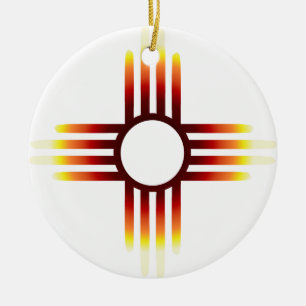De Brand van de Zon van Zia Keramisch Ornament