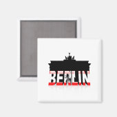 De Brandenburger Tor in Berlijn Magneet (Voorkant / Achterkant)