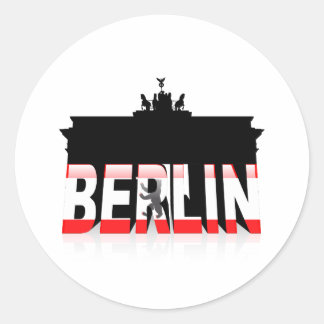 De Brandenburger Tor in Berlijn Ronde Sticker