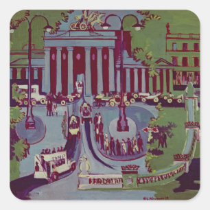 De Brandenburgse poort, Berlijn, 1929 Vierkante Sticker
