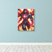 De brandende handhaver canvas afdruk (Insitu (Houten vloer))