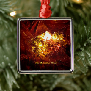 "De brandende Struik" Metalen Ornament