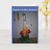 "De brandende struik" Pasen kaart (Gele Bloem)