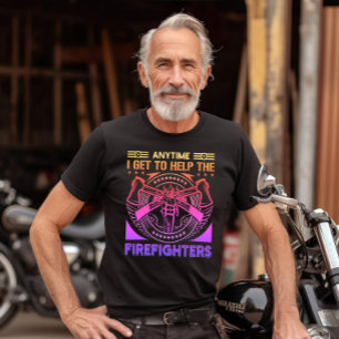 De brandweer ondersteunt de gemeenschap t-shirt