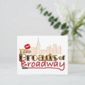 DE BREEDBANDEN VAN BROADWAY BRIEFKAART (Staand voorkant)
