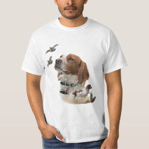 De Bretagne Spaniels, Frans Bretagne, Vogelhond, T-shirt