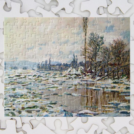 De breuk van het ijs door Claude Monet Legpuzzel