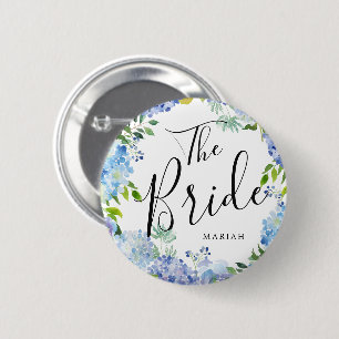 De bride  Carolina Bloom-huwelijk Ronde Button 5,7 Cm