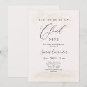 De Bride staat op Cloud Nine Vrijgezellenfeest Kaart (Voorkant / Achterkant)